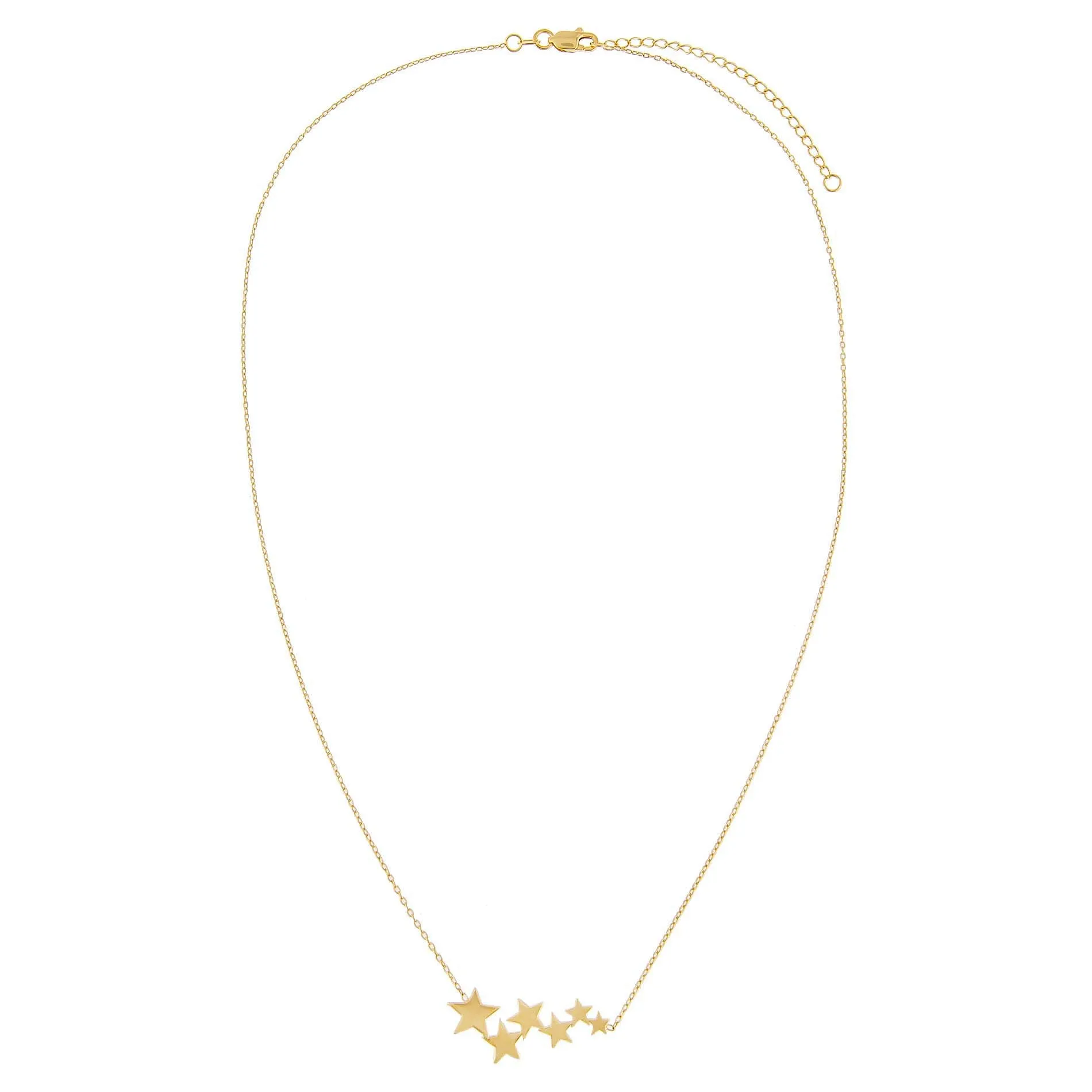 Star Cluster Necklace 14K sold by Adina Eden's product image thumbnail 3