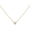 Large Diamond Heart Cluster Necklace 14K sold by Adina Eden's