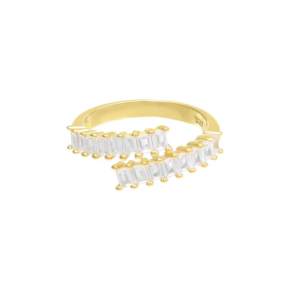 Double Row Baguette Ring sold by Adina Eden's product image thumbnail 3