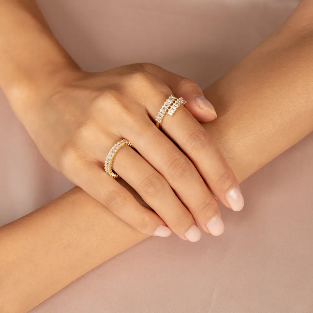 Double Row Baguette Ring sold by Adina Eden's product image thumbnail 2