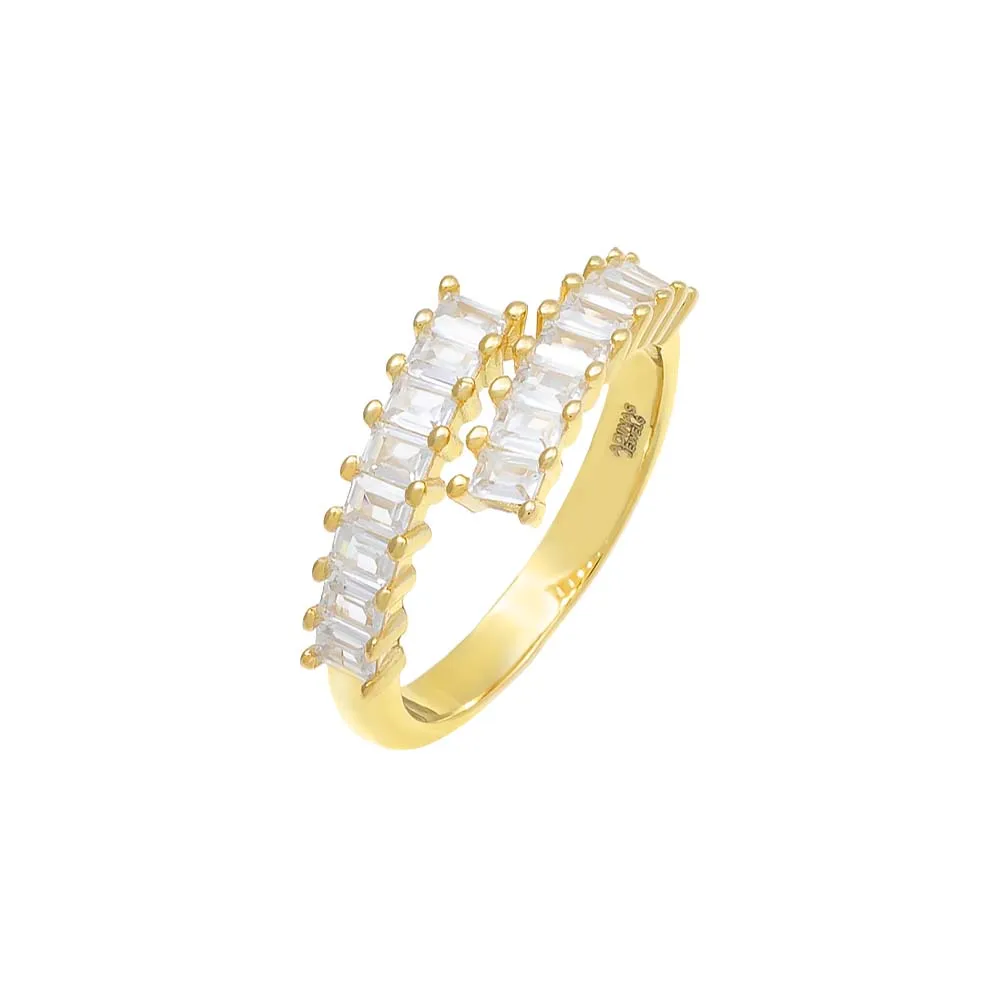 Double Row Baguette Ring sold by Adina Eden's