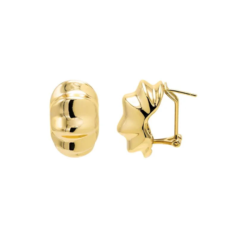 Solid Indented On The Ear Stud Earring sold by Adina Eden's
