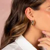 Solid Indented On The Ear Stud Earring sold by Adina Eden's