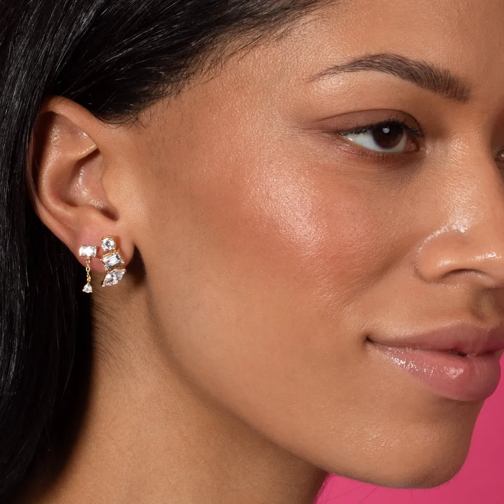Multishape CZ Stud Earring sold by Adina Eden's product image thumbnail 3