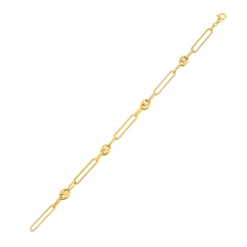 Mariner Paperclip Bracelet sold by Adina Eden's
