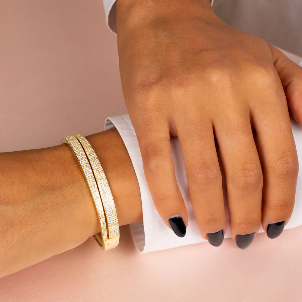 Double Wide Pave Bangle sold by Adina Eden's product image thumbnail 2