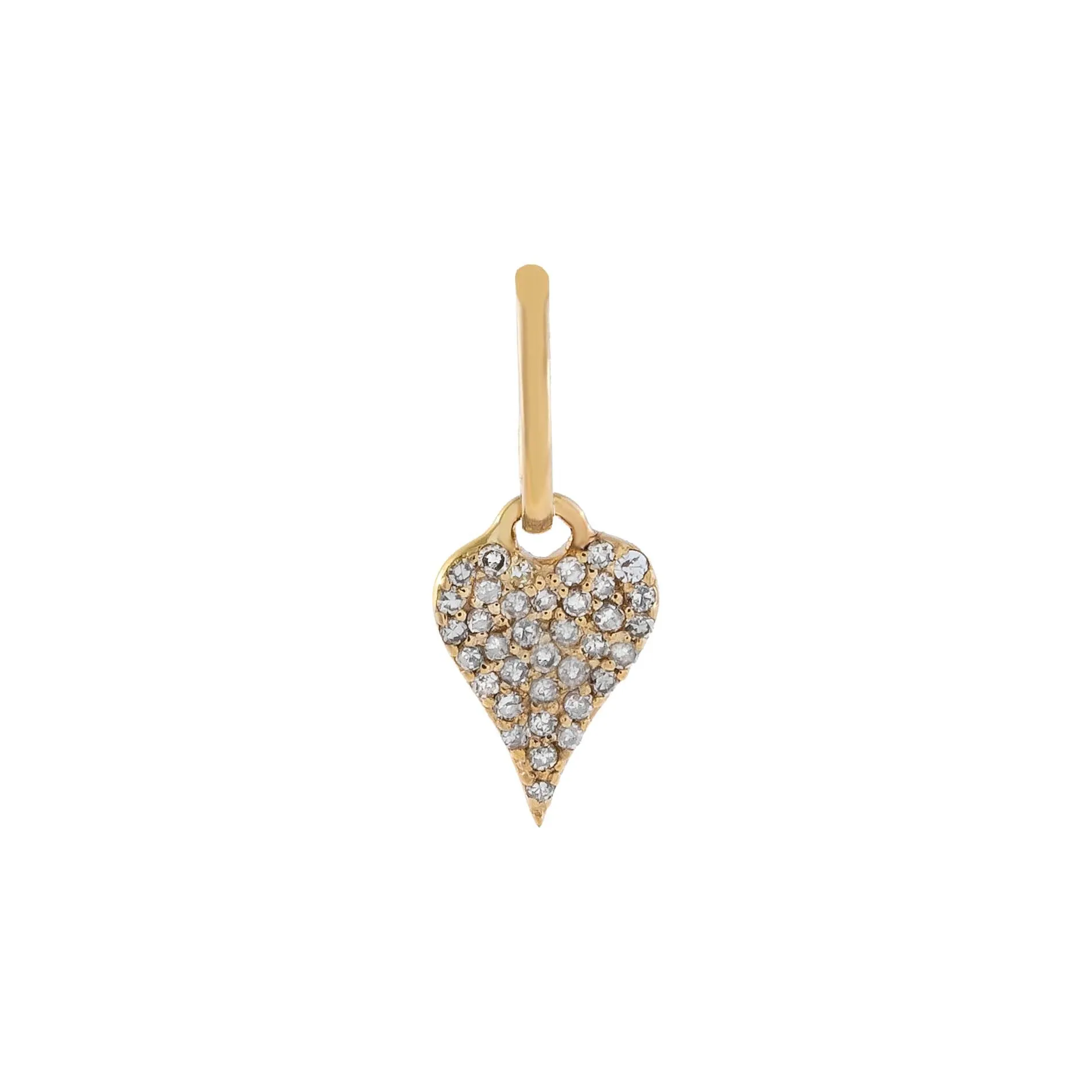 Diamond Mini Heart Charm 14K sold by Adina Eden's