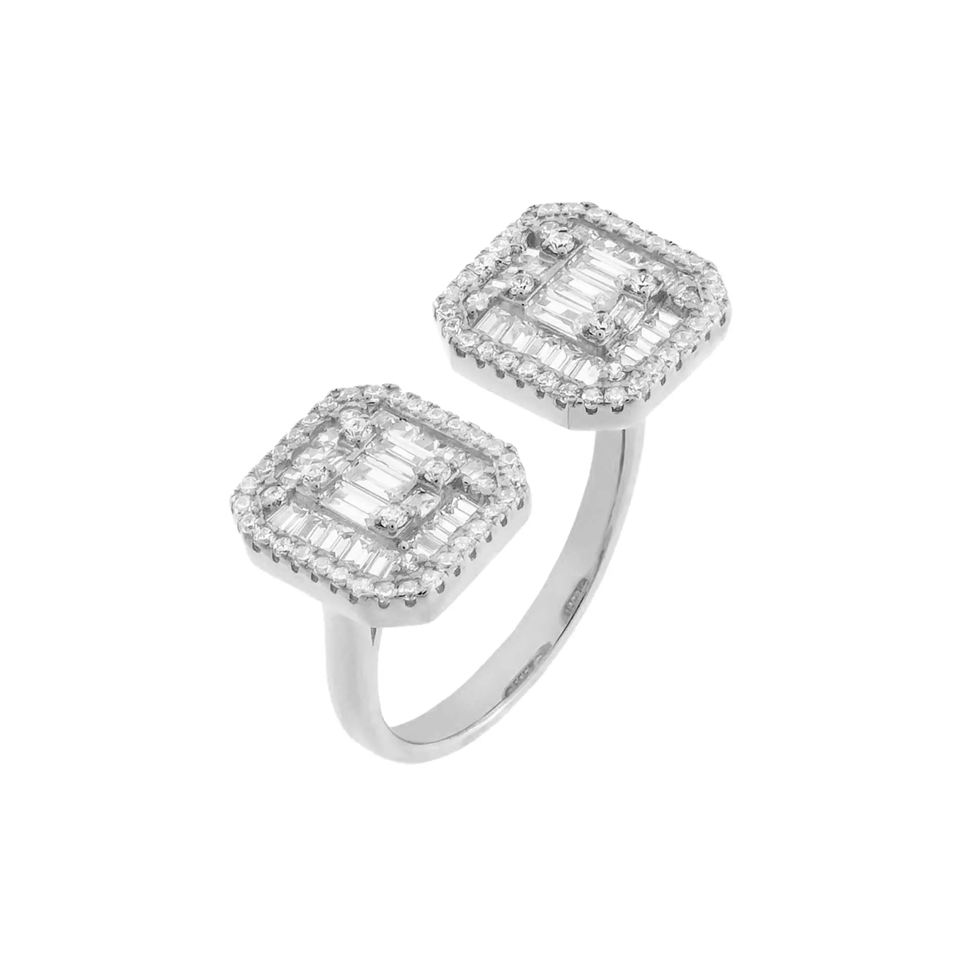 CZ Colored Illusion Ring sold by Adina Eden's product image thumbnail 4