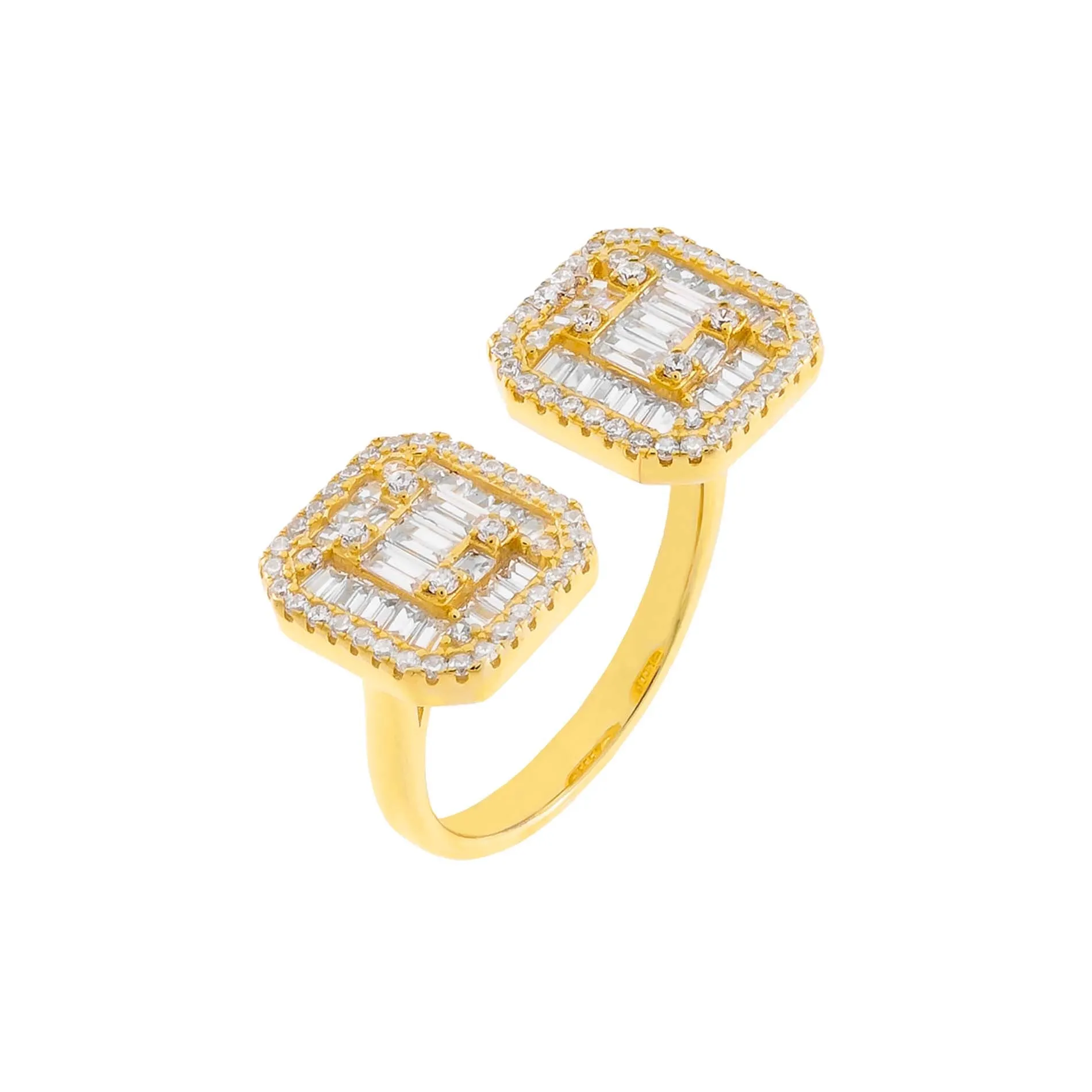 CZ Colored Illusion Ring sold by Adina Eden's