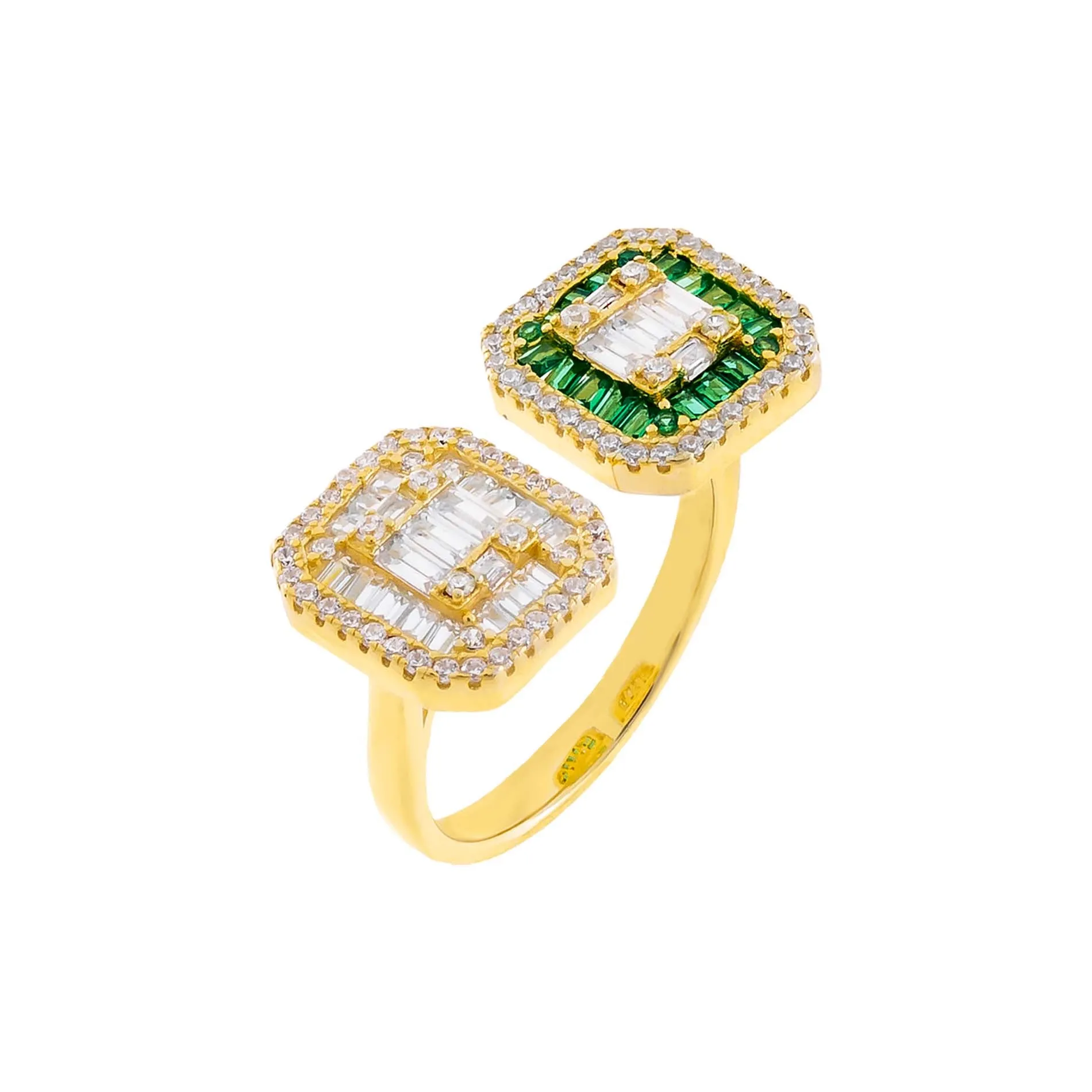 CZ Colored Illusion Ring sold by Adina Eden's product image thumbnail 5