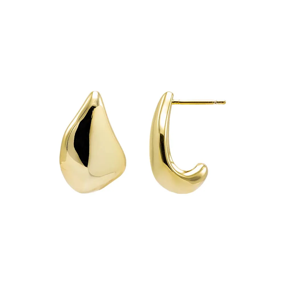 Solid Unique Shape On The Ear Stud Earring sold by Adina Eden's