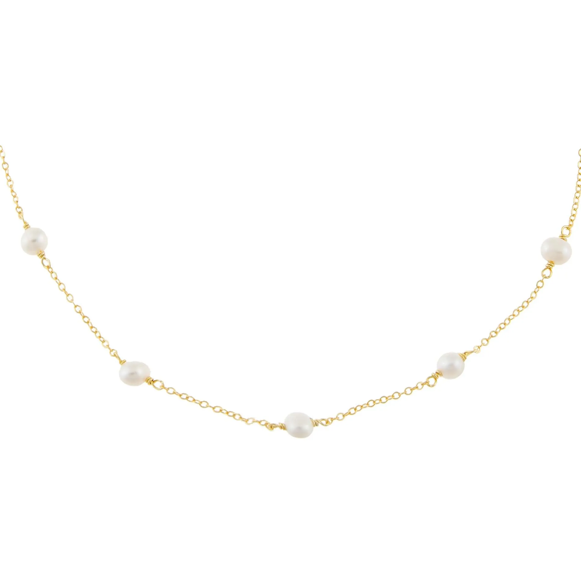 Pearl Chain Choker sold by Adina Eden's