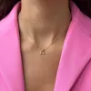 Diamond Pave Cherry Pendant Necklace 14K sold by Adina Eden's