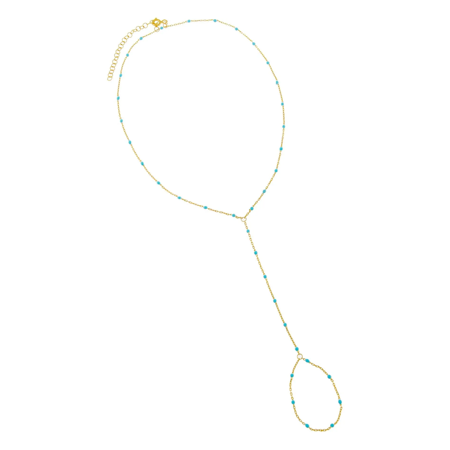 Enamel Bead Hand Chain sold by Adina Eden's