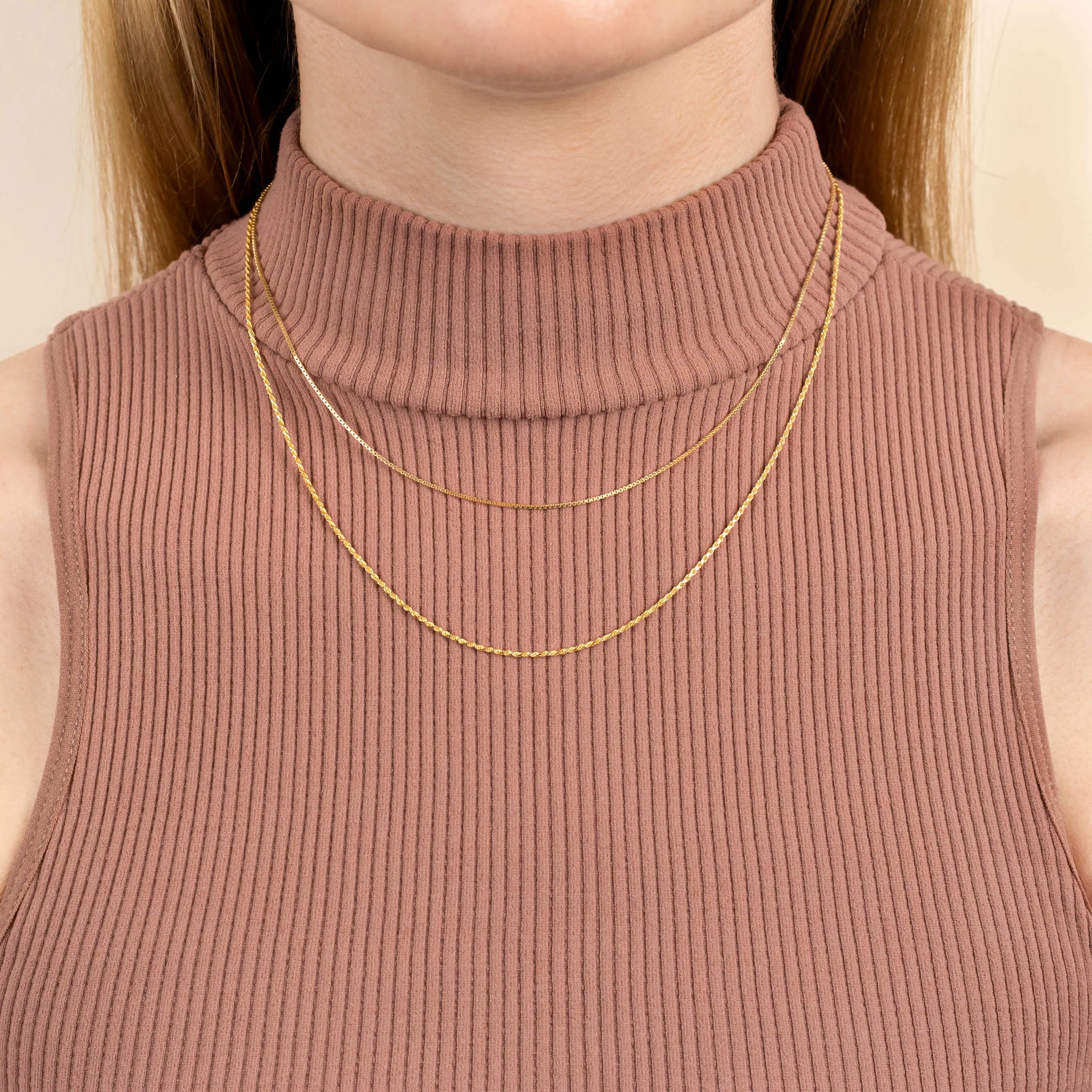 Snake X Rope Chain Necklace Combo Set sold by Adina Eden's product image thumbnail 2