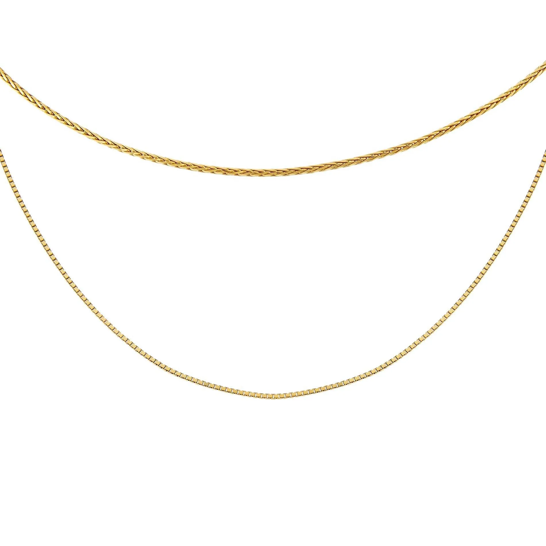 Snake X Rope Chain Necklace Combo Set sold by Adina Eden's