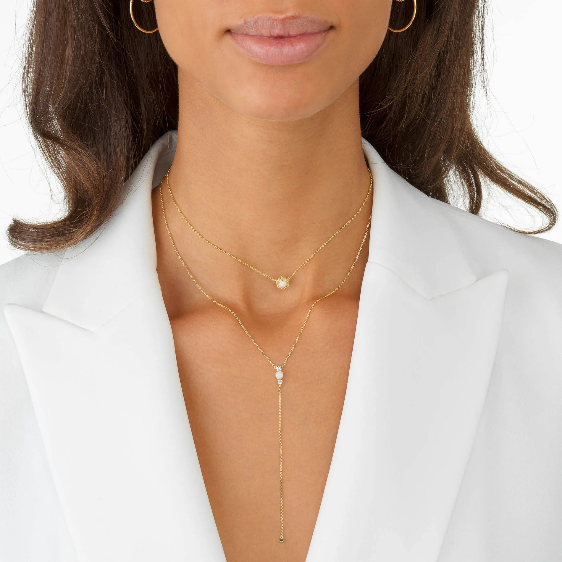 Opal Pendant Necklace sold by Adina Eden's product image thumbnail 2