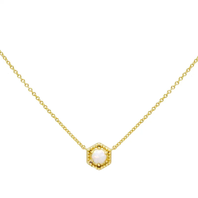 Opal Pendant Necklace sold by Adina Eden's