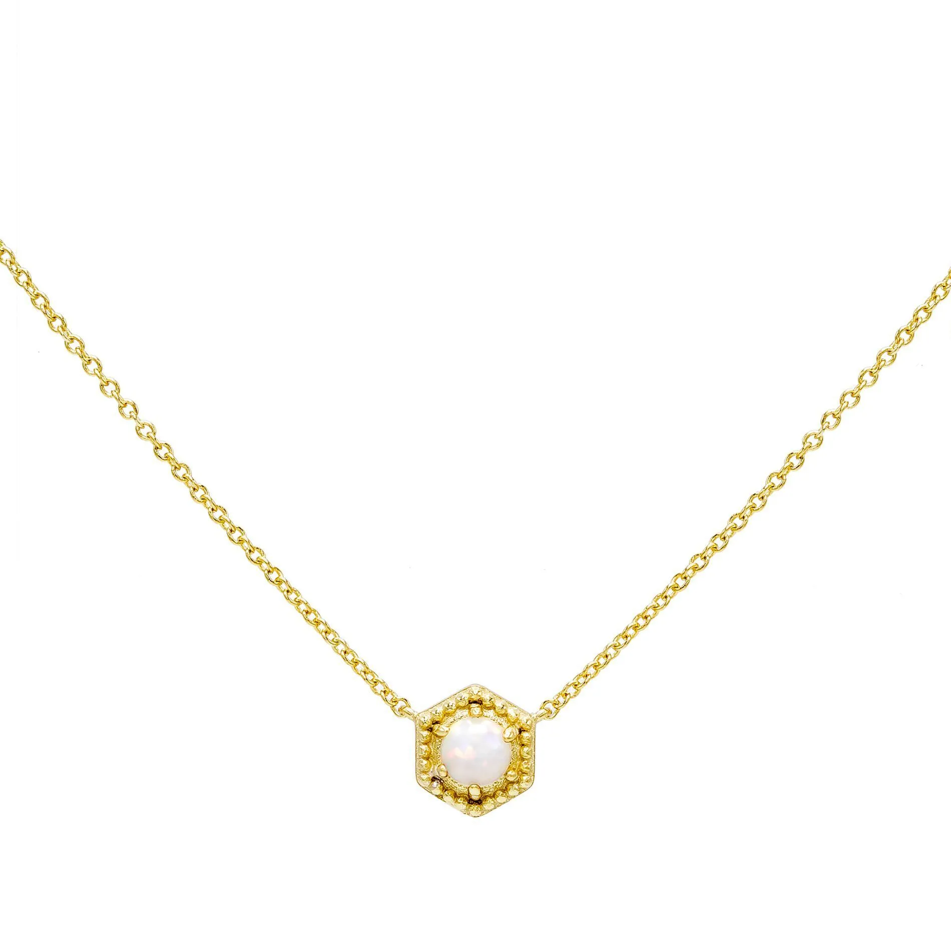 Opal Pendant Necklace sold by Adina Eden's