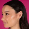 Tiny Diamond Bar Stud Earring 14K sold by Adina Eden's