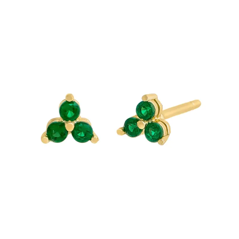 Colored Tiny CZ Cluster Stud Earring sold by Adina Eden's