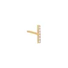 Tiny Diamond Bar Stud Earring 14K sold by Adina Eden's