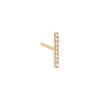Tiny Diamond Bar Stud Earring 14K sold by Adina Eden's