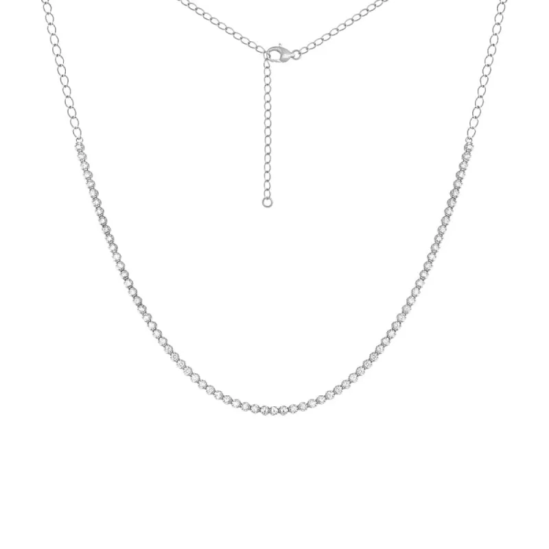 Cupcake Set Diamond Tennis Necklace 14K sold by Adina Eden's