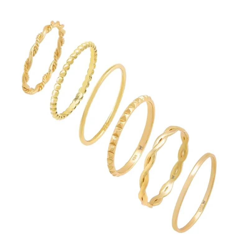 Ultra Solid Ring Combo Set sold by Adina Eden's