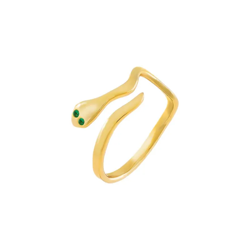 CZ Snake Wrap Ring sold by Adina Eden's