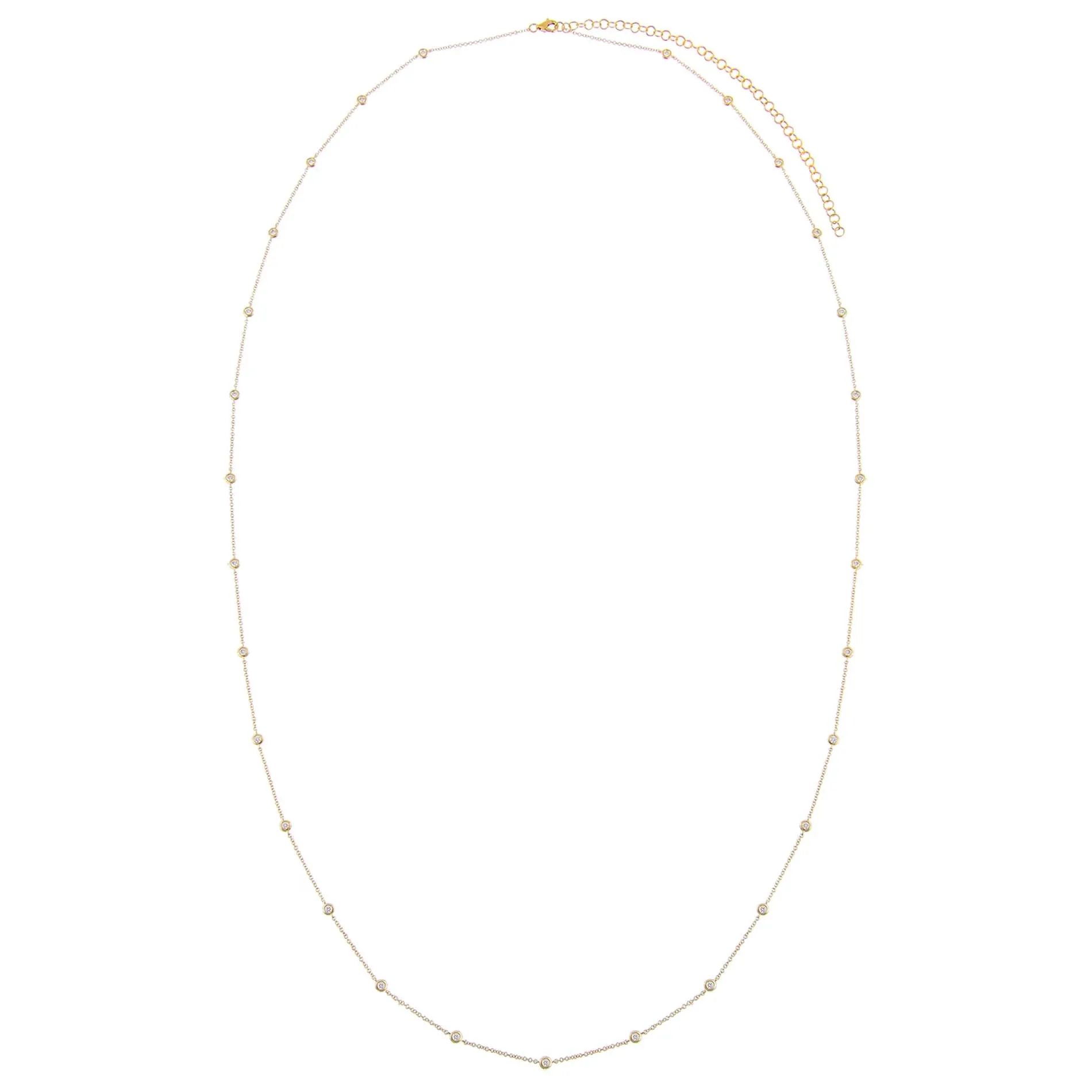 Diamond Bezel Waist Body Chain 14K sold by Adina Eden's product image thumbnail 3