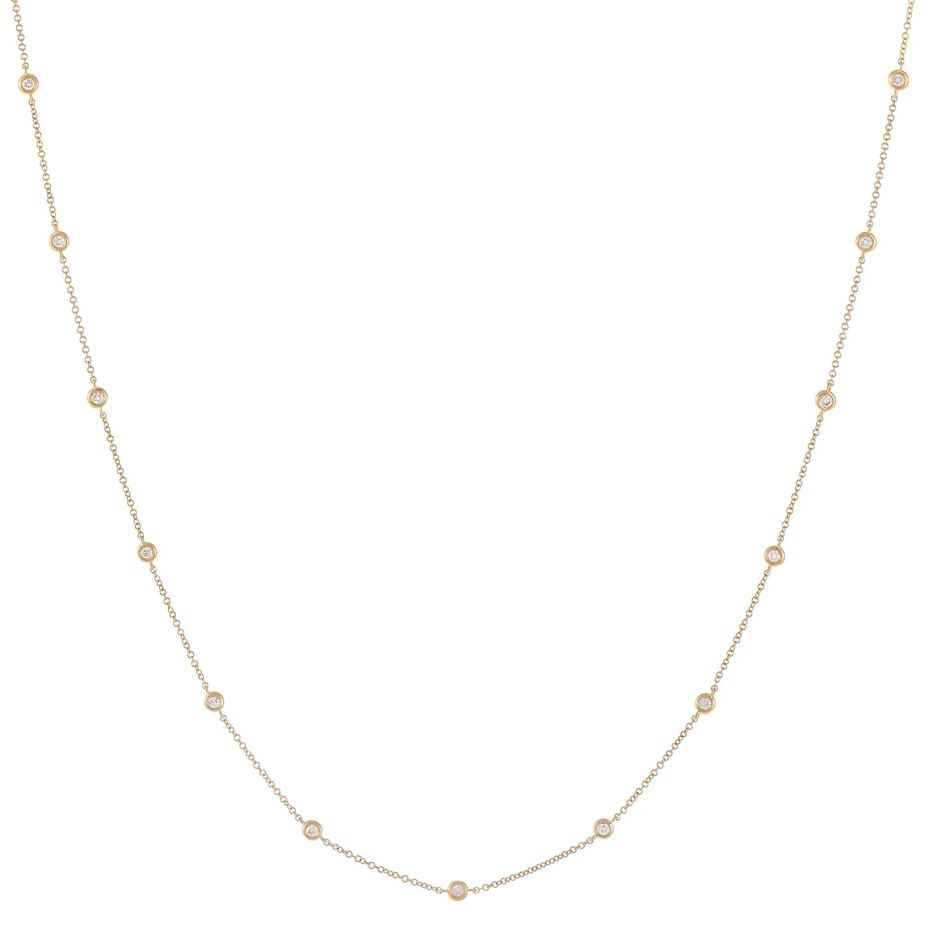 Diamond Bezel Waist Body Chain 14K sold by Adina Eden's product image thumbnail 4