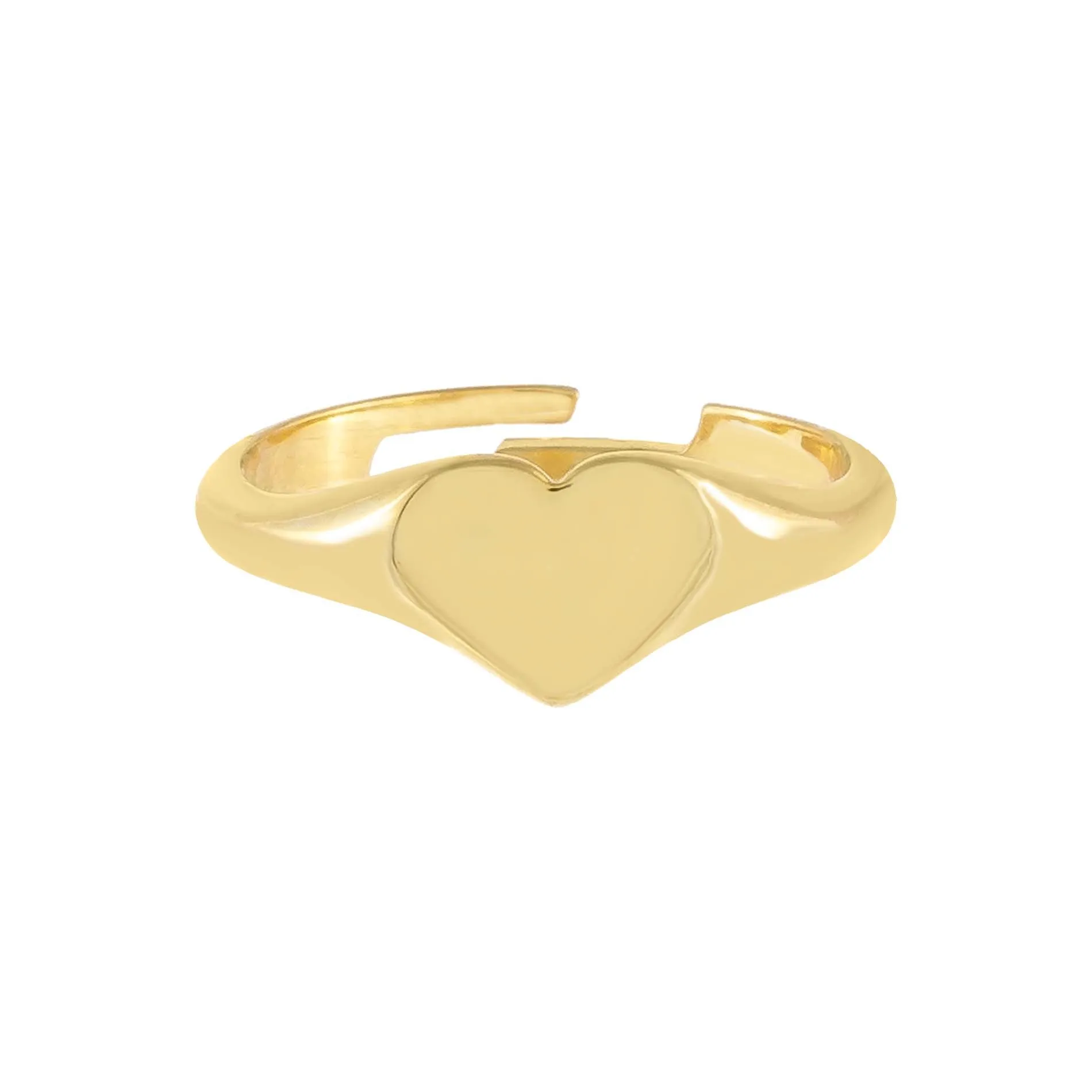 Solid Heart Adjustable Ring sold by Adina Eden's product image thumbnail 3