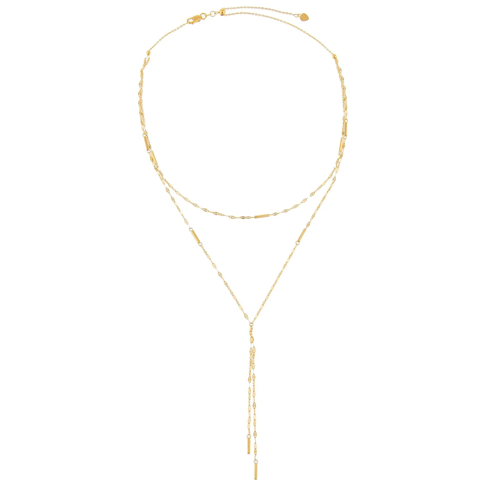 Singapore X Mariner Link Double Chain Lariat 14K sold by Adina Eden's product image thumbnail 3