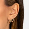 Twisted Hollow Hoop Earring 14K sold by Adina Eden's