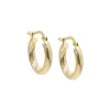 Twisted Hollow Hoop Earring 14K sold by Adina Eden's