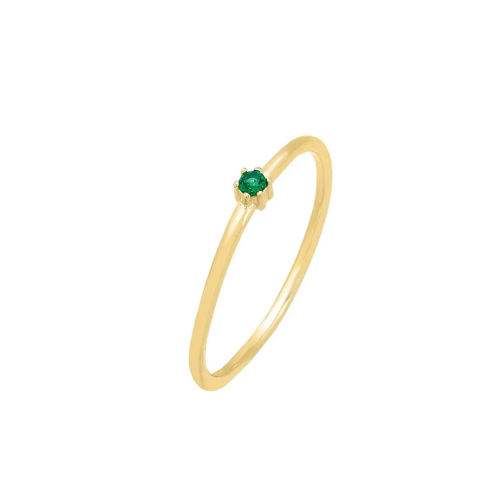 Tiny Solitaire CZ Ring sold by Adina Eden's product image thumbnail 2