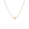 Pearl Toggle Necklace 14K sold by Adina Eden's