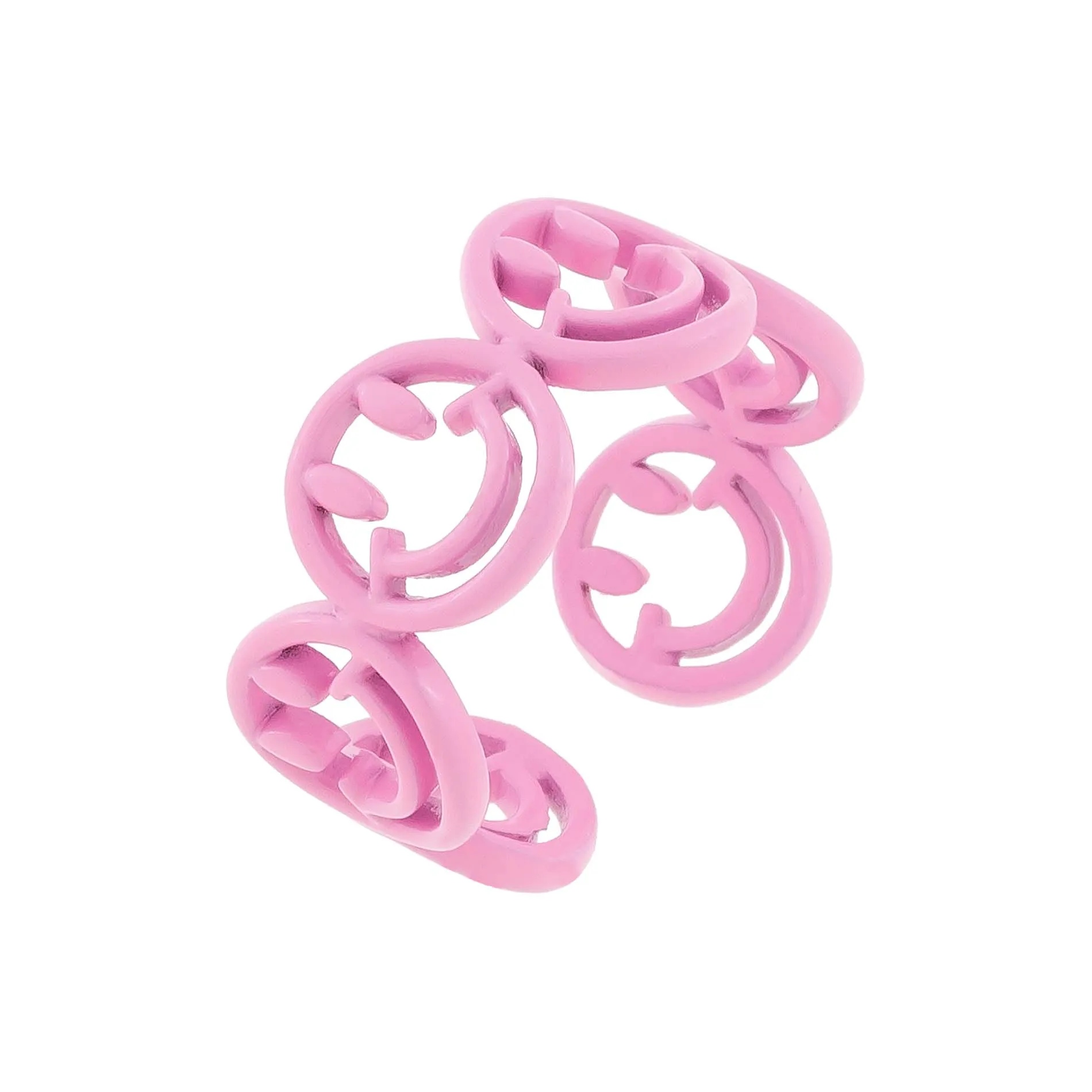 Enamel Multi Smiley Face Ring sold by Adina Eden's