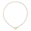 Pearl Toggle Necklace 14K sold by Adina Eden's