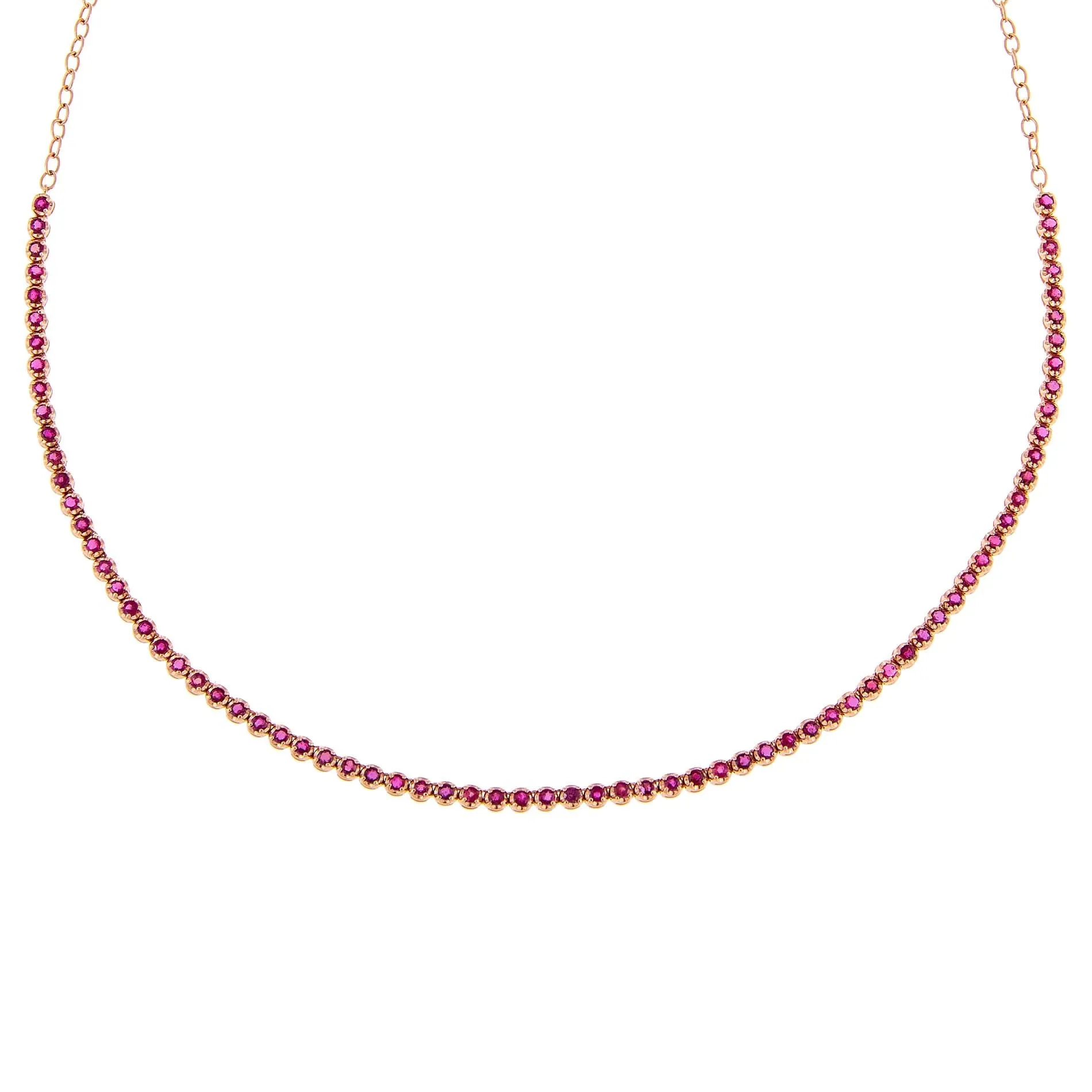 Ruby Tennis Choker 14K sold by Adina Eden's