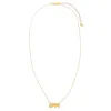 Solid Double Initial X Heart Necklace sold by Adina Eden's