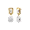 Vintage Pearl Drop Stud Earring sold by Adina Eden's