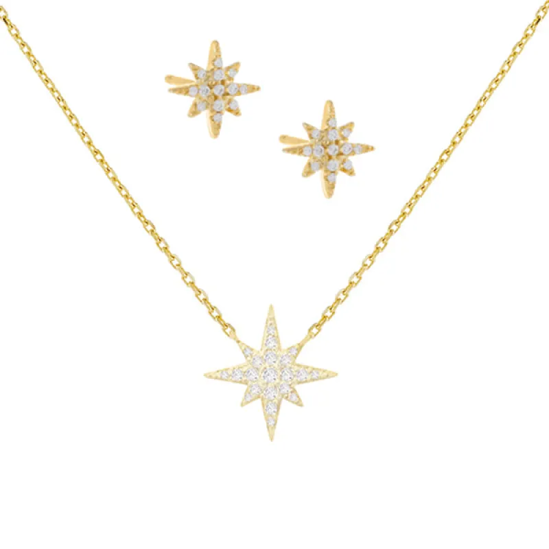 Pavé Starburst Combo Set sold by Adina Eden's