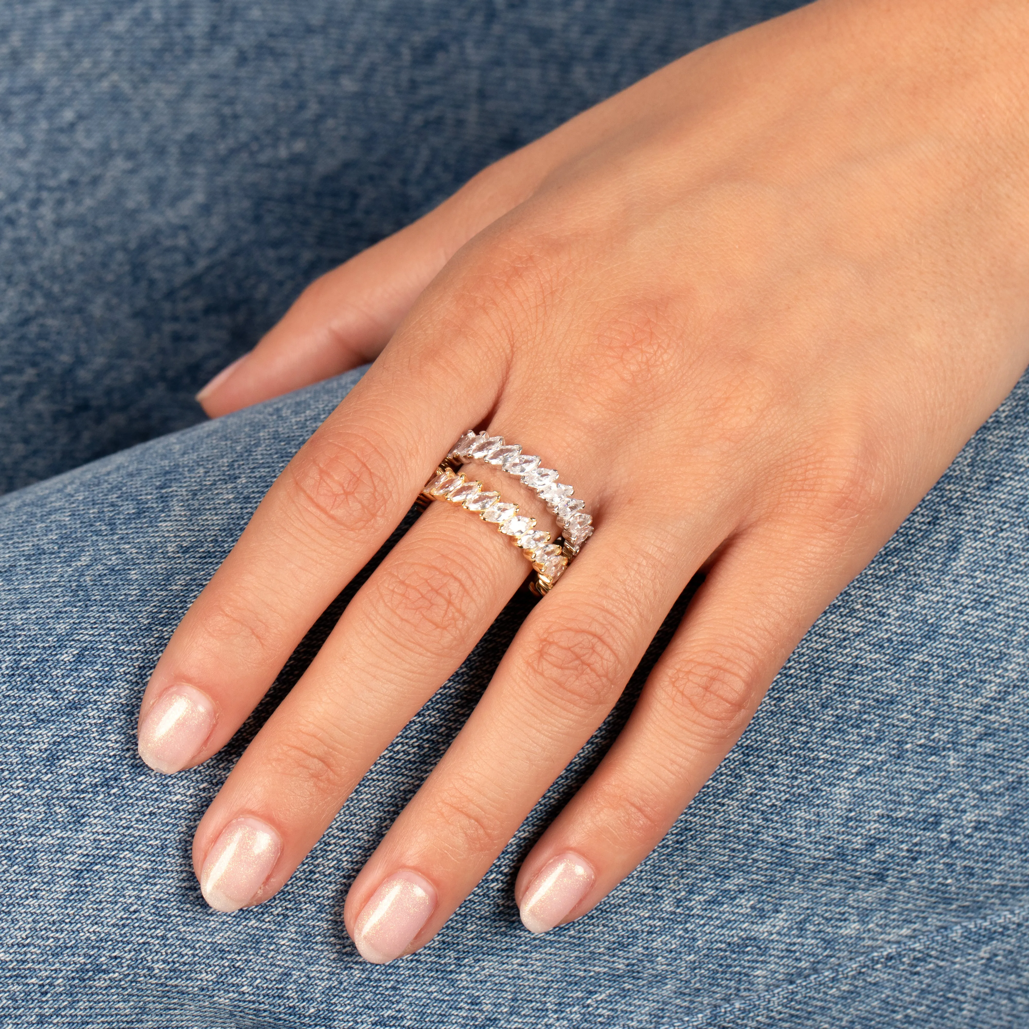 Multi Marquise Eternity Ring sold by Adina Eden's product image thumbnail 2