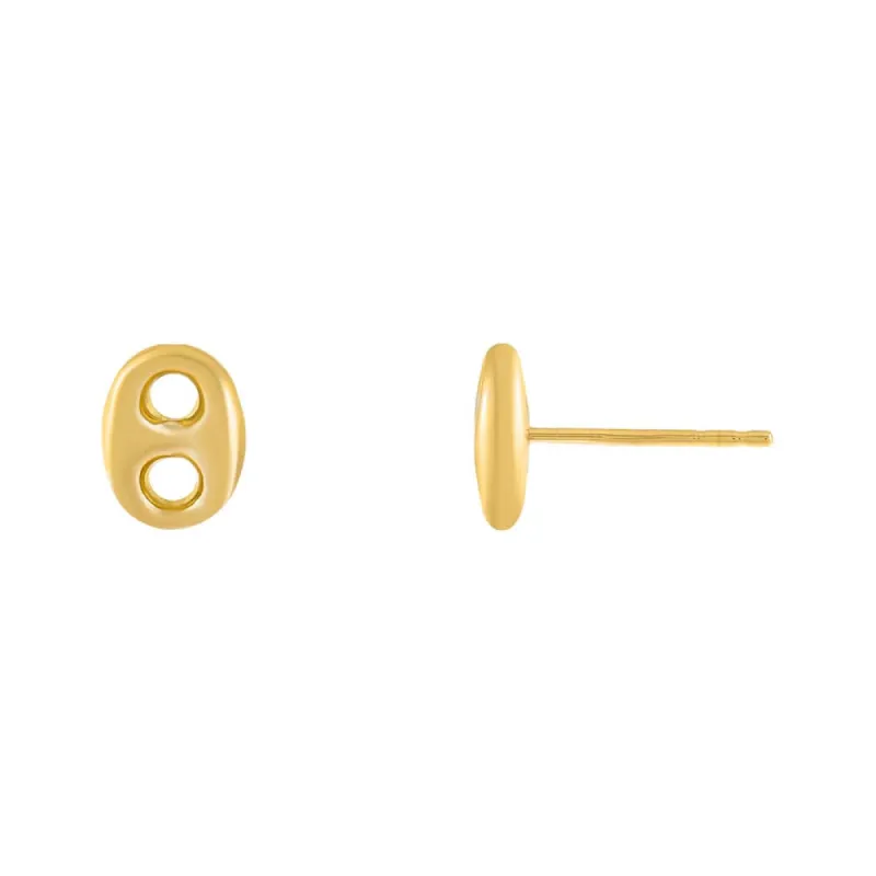 Puff Mariner Stud Earring 14K sold by Adina Eden's