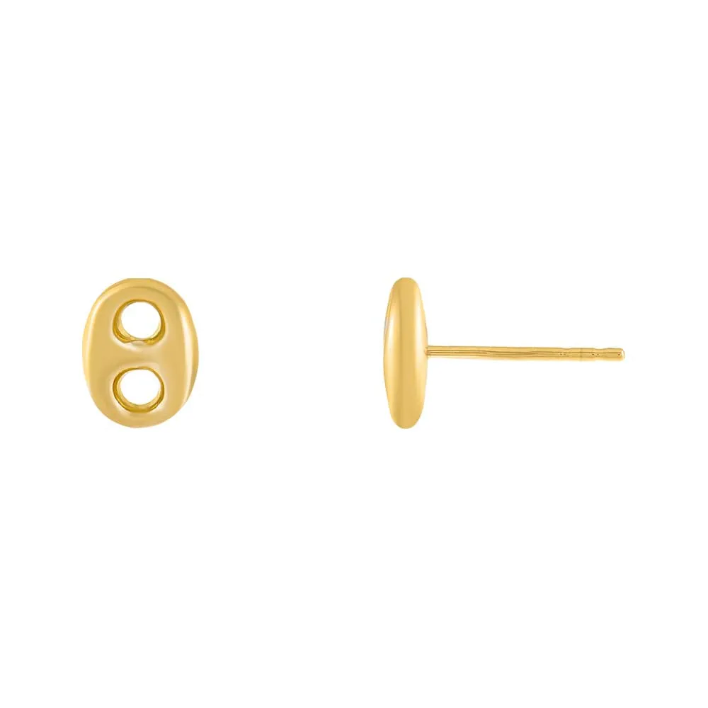 Puff Mariner Stud Earring 14K sold by Adina Eden's