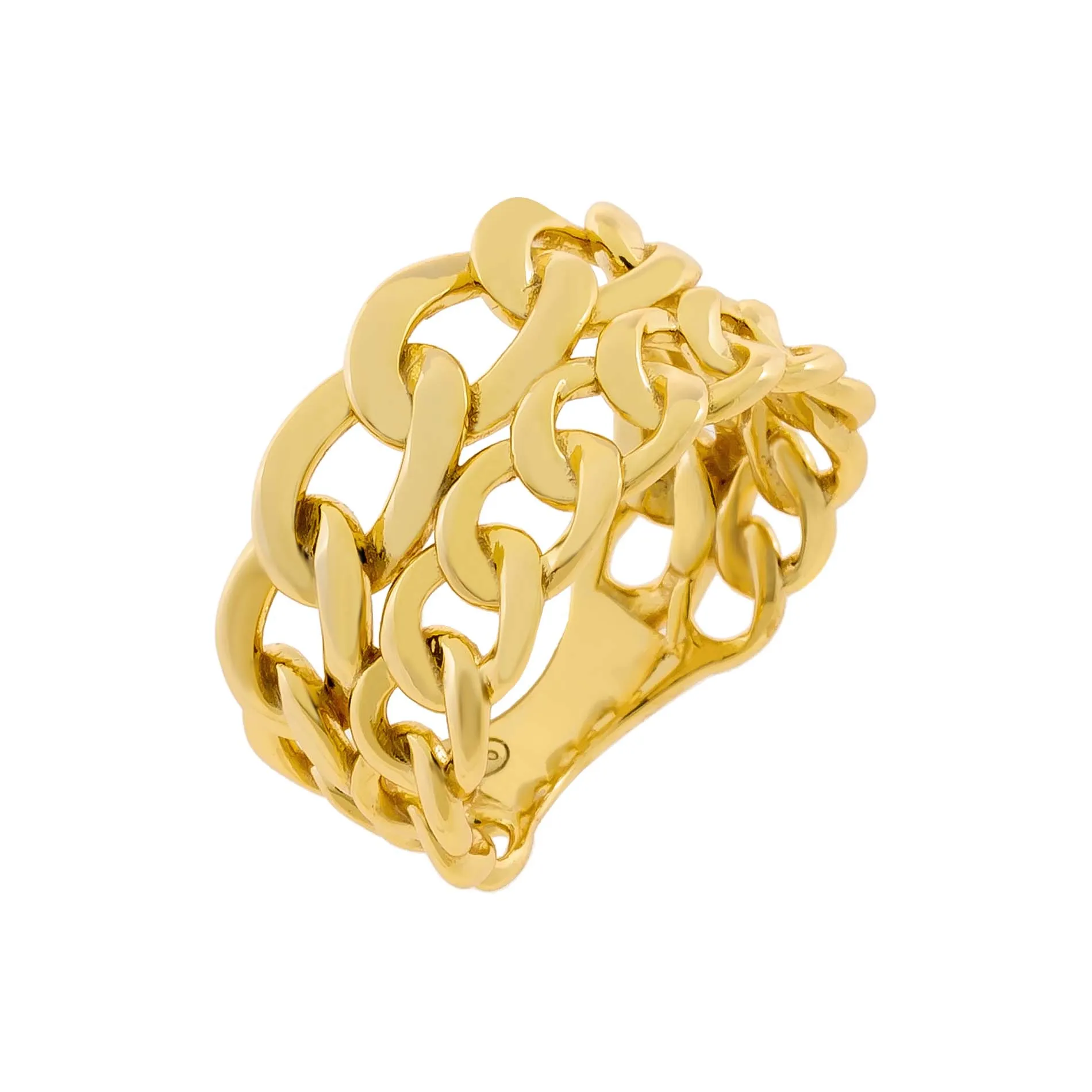 Chunky Double Chain Ring sold by Adina Eden's
