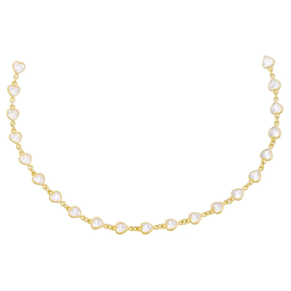 Bezel Heart Choker sold by Adina Eden's product image thumbnail 3