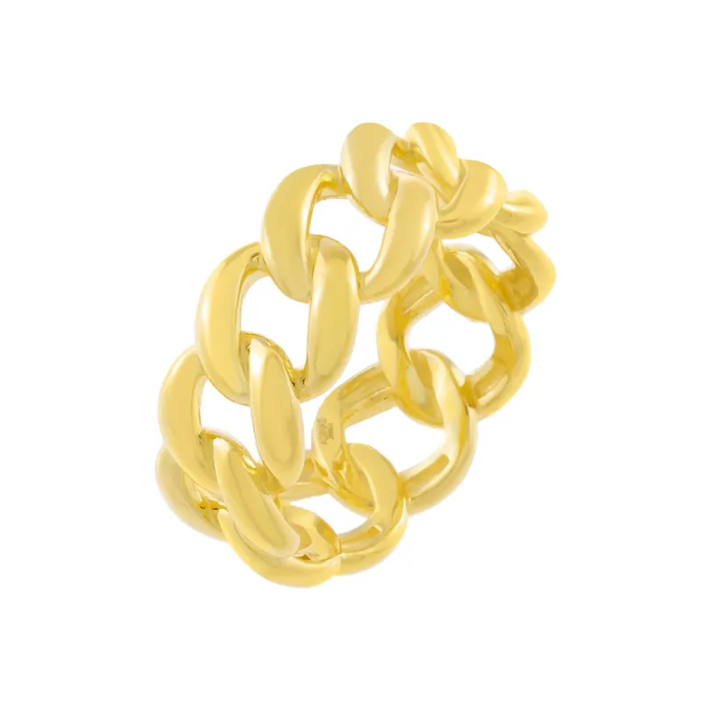 Chunky Cuban Chain Ring sold by Adina Eden's